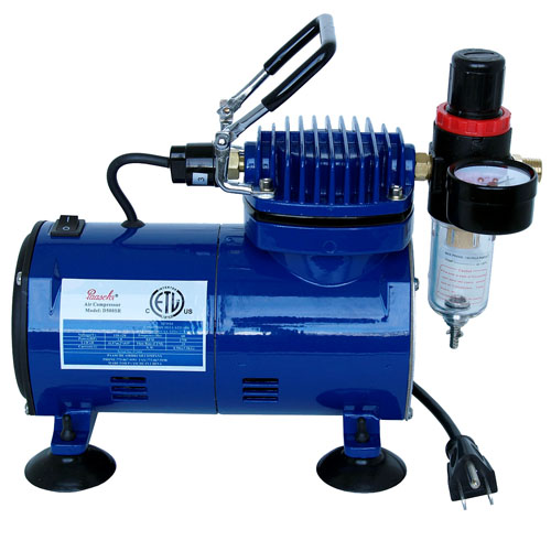 Paasche AirBrush Oil-less Piston Compressor with Regulator - D500SR