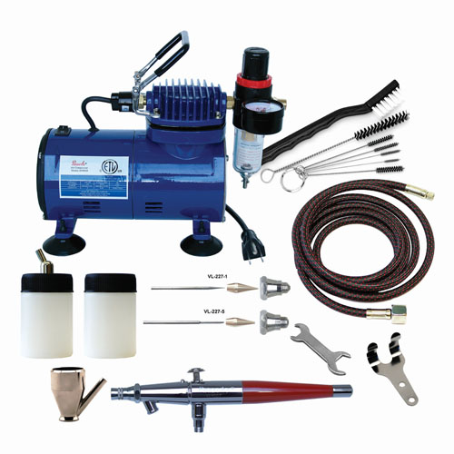 Paasche AirBrush VL Series Compressor and Airbrush Kit - VL-100D