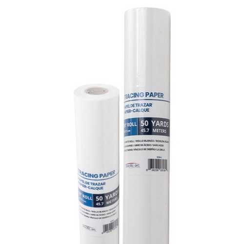 Photo of the Pacific Arc Lightweight White Tracing Paper Roll 50yd - (4 Sizes Available)