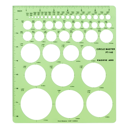 Pacific Arc 45 Circle Master Template (PT-145)