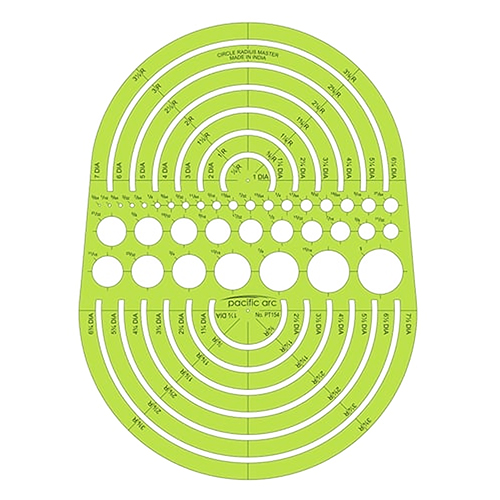  Pacific Arc Circle Radius Master Template - PT-154