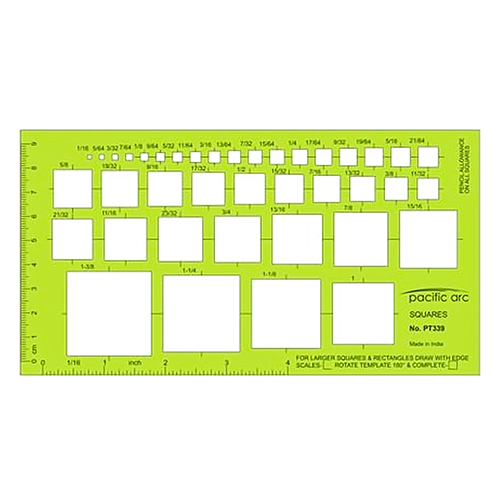  Pacific Arc Squares Template - PT-339