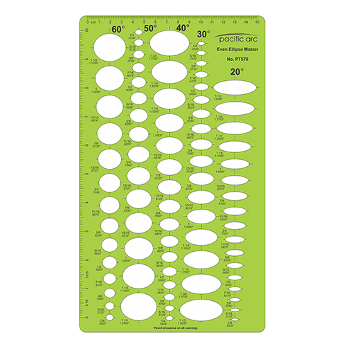  Pacific Arc Even Ellipse Master Template - PT-578