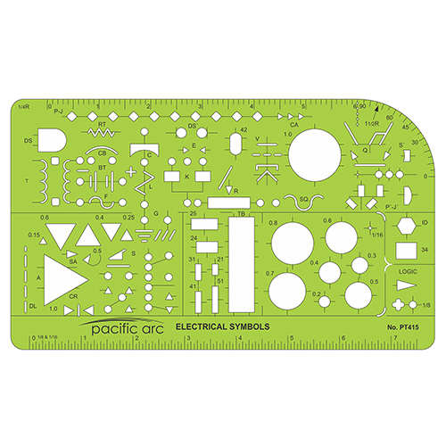  Pacific Arc Electrical Symbols Templates - PT-415