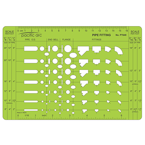  Pacific Arc Pipe Fitting Template - PT-649