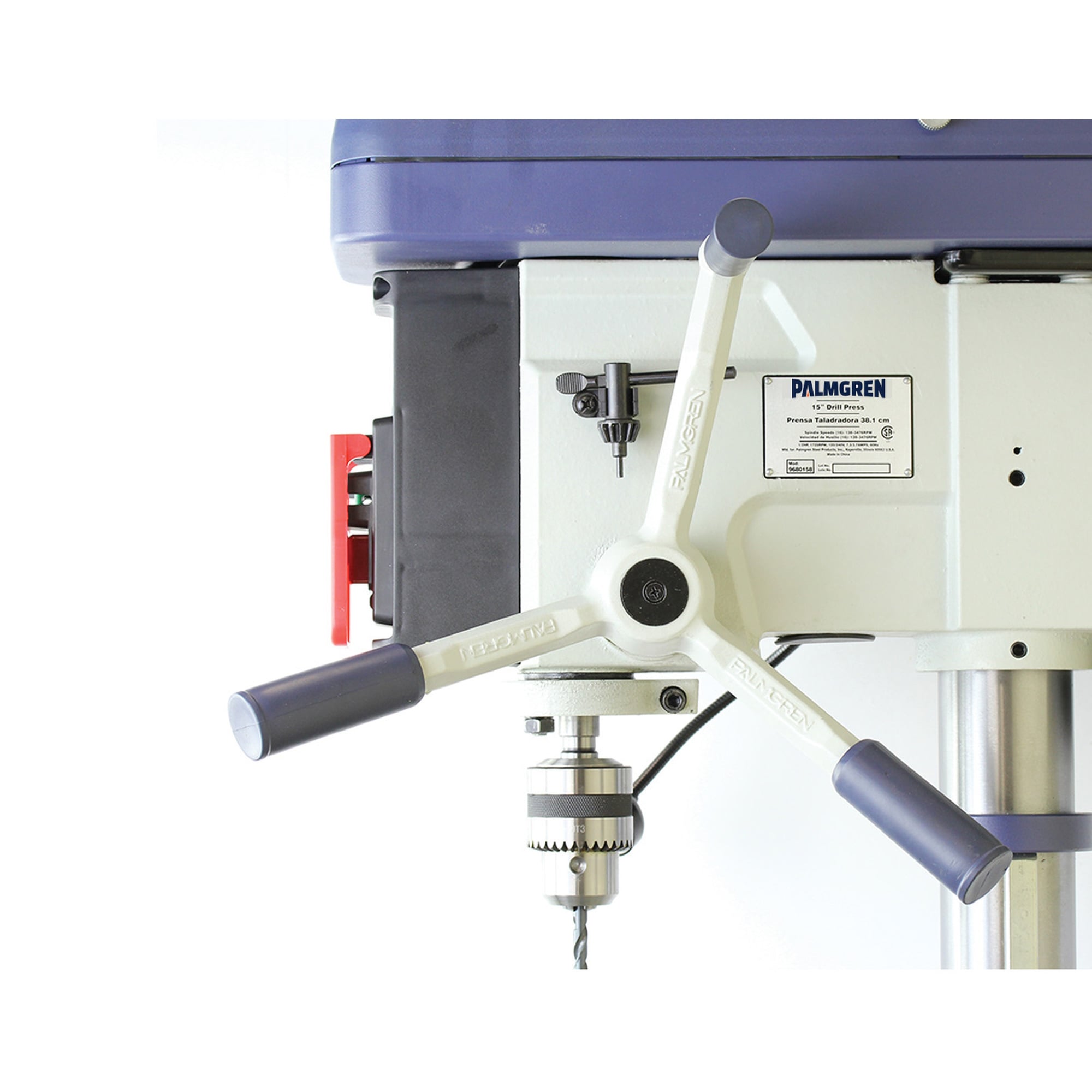 Palmgren 17" 16 Speed Floor Step Pulley 3PH Drill Press 9680178