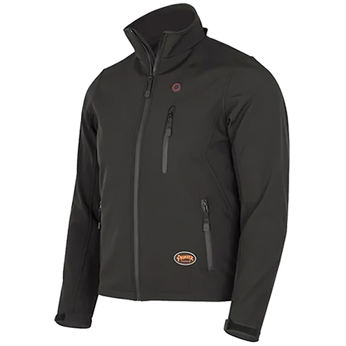 Pioneer Heated Softshell Jacket, Black - (7 Sizes Available)