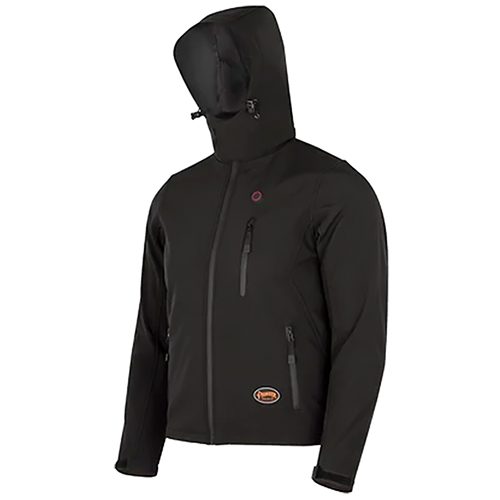  Pioneer Heated Softshell Jacket, Black - (7 Sizes Available)