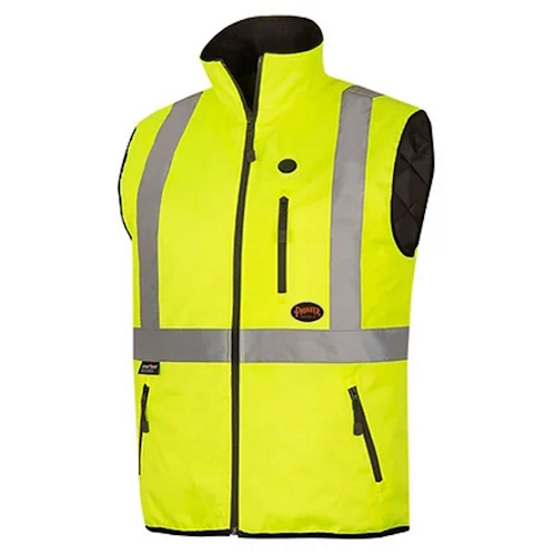 Pioneer Hi-Viz Heated Safety Vest - Hi-Viz Yellow/Green - (7 Sizes Available)