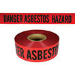 Presco DANGER ASBESTOS HAZARD Barricade Tape 3" x 1000' - B3102R4180 - Single Roll ET16369