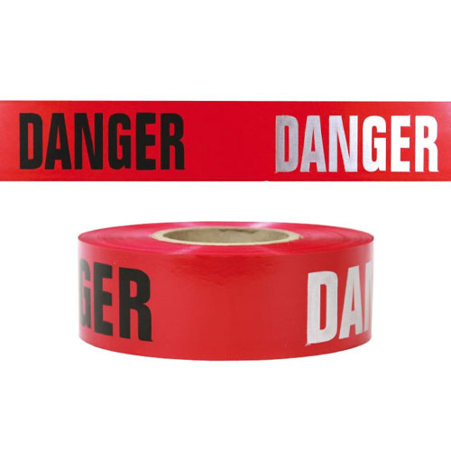  Presco 3 mil Day/Night DANGER Barricade Tape - RB3103R21 (Case of 8 Rolls)