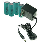 Pro Shot Laser - Smart Charger & Battery Kit w/ 4x C-Cell NiMH Batteries for Lasers - 500-0250M ET17489