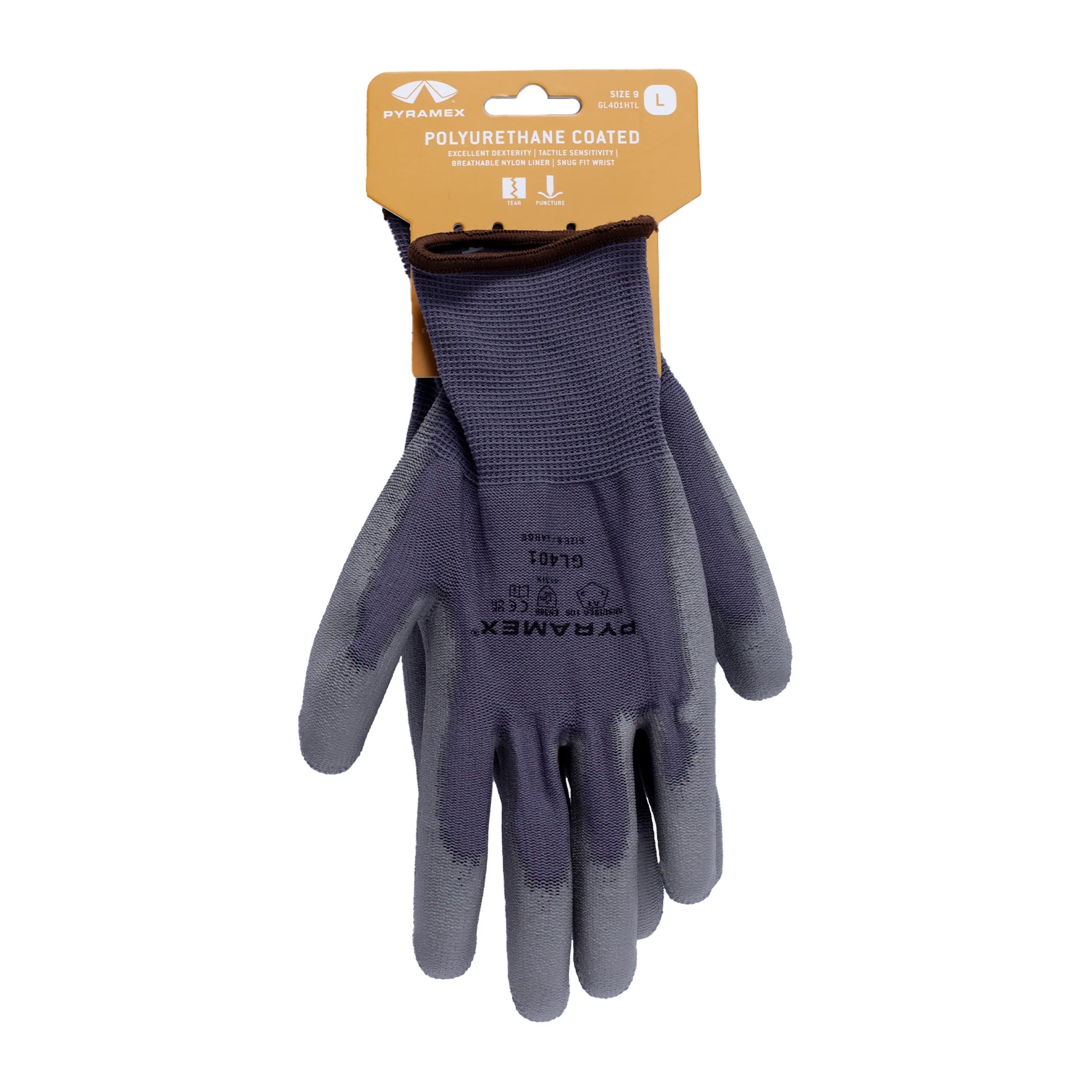 The Pyramex Polyurethane Dipped Gloves Hangtag can provide you with