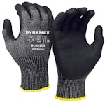 Pyramex Micro-Foam Nitrile Dipped Gloves A4 Cut Hangtag, Size L - GL603C5HTL ET16649