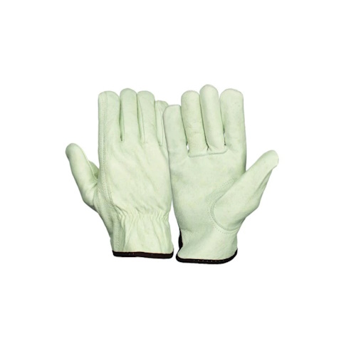 Pyramex Grain Cowhide Leather Driver Gloves w/ Slip-on Cuff Hangtag, Size XL - GL2001KHTXL