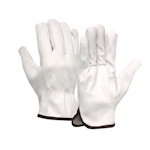 Pyramex Grain Goatskin Leather Driver Gloves w/ Slip-on Cuff Hangtag, Size L - GL3001KHTL ET16661