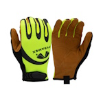 Pyramex Abrasion Resistant Leather Palm Gloves Hangtag, Size L - GL104HTL ET16663
