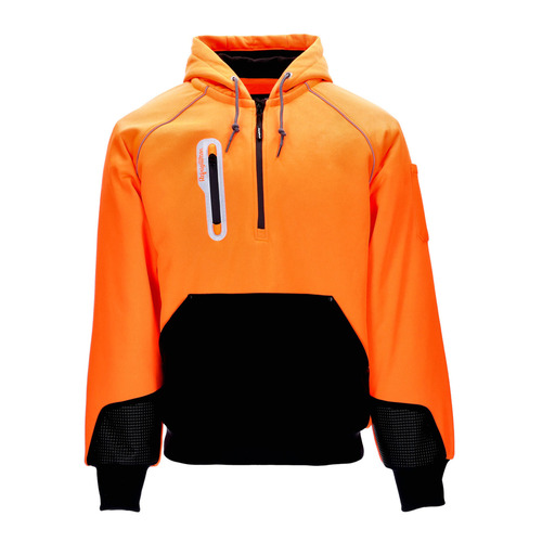  RefrigiWear HiVis PolarForce Sweatshirt, Orange - (8 Sizes Available)