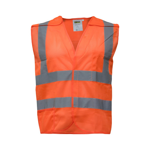  RefrigiWear Break Away Mesh Safety Vest, Orange - (7 Sizes Available)