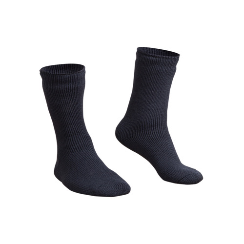  RefrigiWear Brushed Thermal Sock, Black - (2 Size Available)