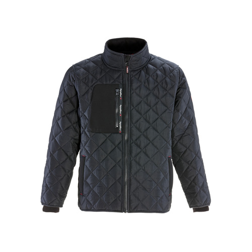  RefrigiWear EnduraQuilt Diamond Quilted Puffer Jacket (Comfort Rating 30F) Black - (8 Sizes Available)