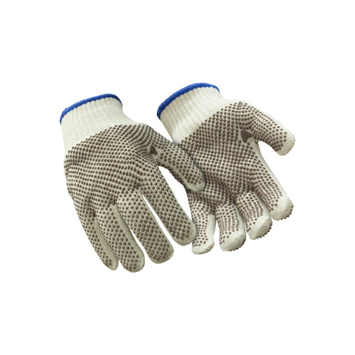  RefrigiWear Dual-Layer Heavyweight Dot Grip Glove, Natural - 12/Pack - (3 Sizes Available)