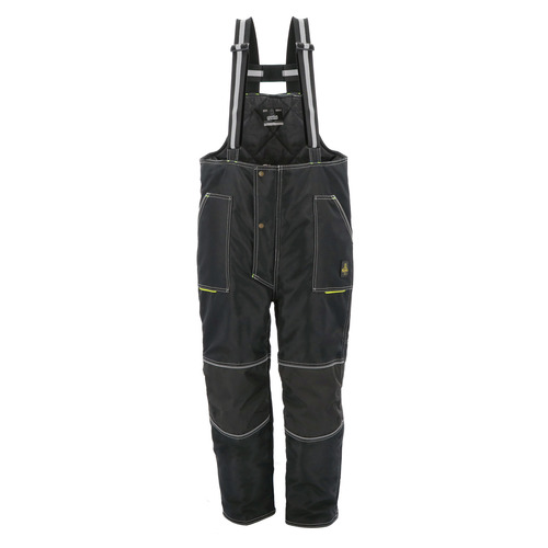  RefrigiWear ErgoForce Waterproof Low Bib Overalls (Comfort Rating -30F) Black - (7 Sizes Available)