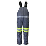 RefrigiWear Freezer Edge Bib Overalls (Comfort Rating -30F) Lime/Gray - (8 Sizes Available) ET17918
