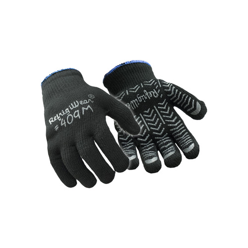  RefrigiWear Herringbone Grip Glove, Black - 12/Pack - (4 Sizes Available)