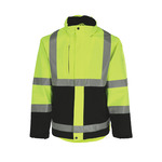 RefrigiWear HiVis 3-in-1 Rainwear Jacket (Comfort Rating 10F) Lime/Black - (8 Sizes Available) ET17933