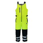 RefrigiWear HiVis Extreme Softshell Bib Overalls (Comfort Rating -60F) Lime/Black - (8 Sizes Available) ET17935