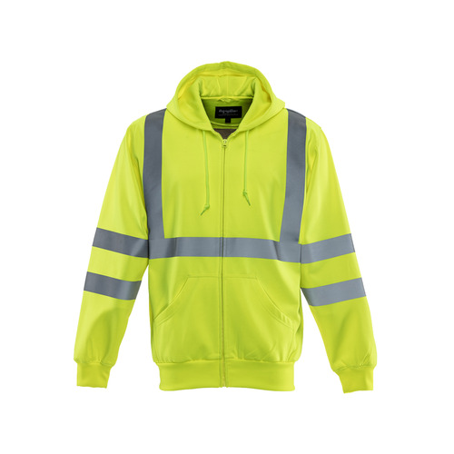 RefrigiWear HiVis Hooded Sweatshirt, Lime - (7 Sizes Available)