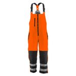 RefrigiWear HiVis Insulated Softshell Bib Overalls (Comfort Rating -20F) Orange/Black - (8 Sizes Available) ET17942