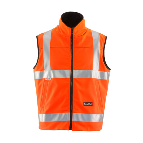  RefrigiWear HiVis Reversible Softshell Vest (Comfort Rating 20F) Orange - (8 Sizes Available)