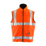 RefrigiWear HiVis Reversible Softshell Vest (Comfort Rating 20F) Orange - (8 Sizes Available) ET17951