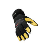 RefrigiWear Insulated Abrasion Safety Glove with Key-Rite Nib (Comfort Rating -20F) Gold/Black - (4 Sizes Available) ET17976