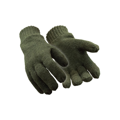  RefrigiWear Insulated Wool Glove (Comfort Rating 10F) Green - (2 Sizes Available)