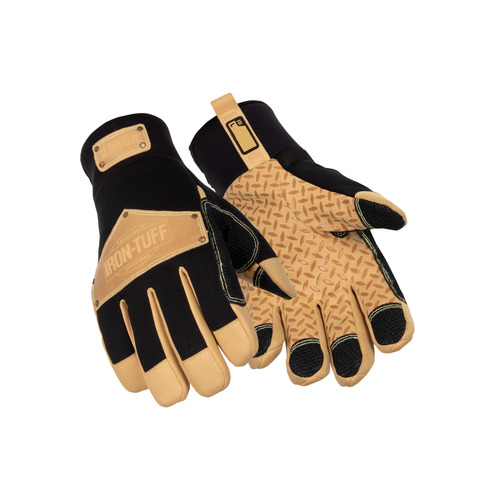  RefrigiWear Iron-Tuff Insulated Leather Gloves (Comfort Rating -30F) Gold - (3 Sizes Available)