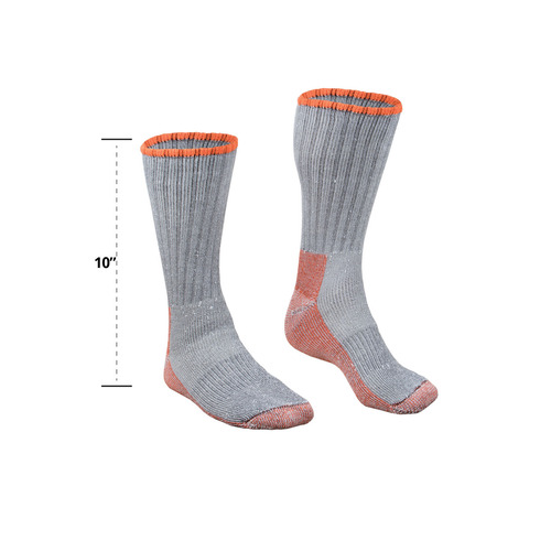  RefrigiWear Leather Boot Sock, Orange - (2 Sizes Available)
