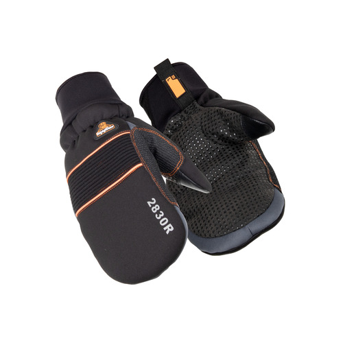  RefrigiWear PolarForce Mitt (Comfort Rating -30F) Black - (4 Sizes Available)