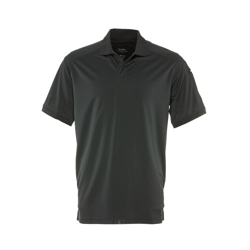  RefrigiWear Snag-Proof Short Sleeve Polo Shirt, Black - (8 Sizes Available)