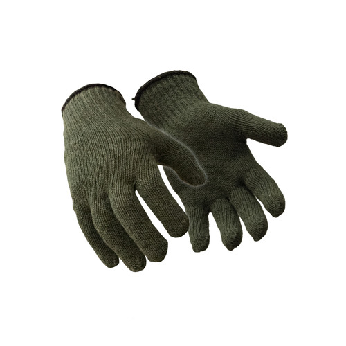  RefrigiWear Wool Glove Liner, Green - 12/Pack - (2 Sizes Available)