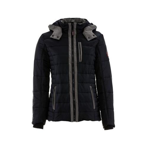  RefrigiWear Women's Pure-Soft Puffer Jacket (Comfort Rating 0F) Black/Charcoal - (6 Sizes Available)