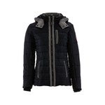 RefrigiWear Women's Pure-Soft Puffer Jacket (Comfort Rating 0F) Black/Charcoal - (6 Sizes Available) ET18936
