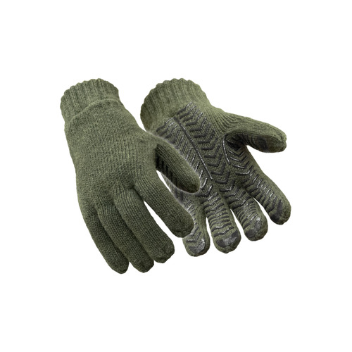  RefrigiWear Insulated Wool Grip Glove (Comfort Rating 10F) Green - (3 Sizes Available)