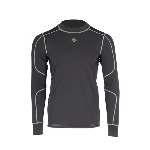  RefrigiWear Heavyweight Mid-Layer Top, Black - (7 Sizes Available)