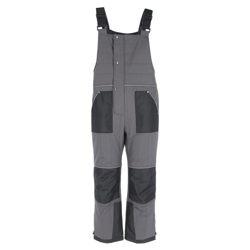 RefrigiWear ChillShield Bib Overalls (Comfort Rating 10F) Gray - (8 Sizes Available) ET18959