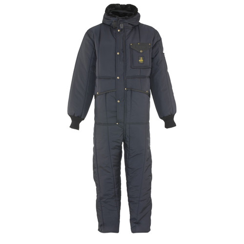  RefrigiWear Iron-Tuff Coveralls with Hood (Comfort Rating -50F) - Regular Fit, Navy - (8 Sizes Available)