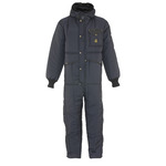 RefrigiWear Iron-Tuff Coveralls with Hood (Comfort Rating -50F) - Regular Fit, Navy - (8 Sizes Available) ET18969