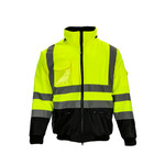 RefrigiWear HiVis Waterproof Bomber Jacket (Comfort Rating 0F) Lime - (8 Sizes Available) ET18978